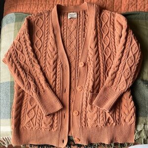 Abercrombie & Fitch Chenille Legging Friendly Cardigan